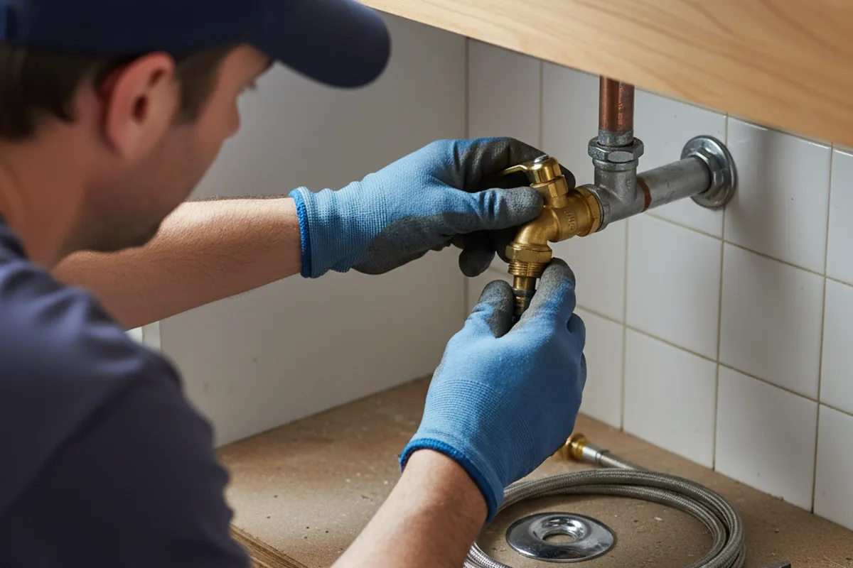 Shutoff valve and fitting work during Faucet and Fixture Repair in Mashpee